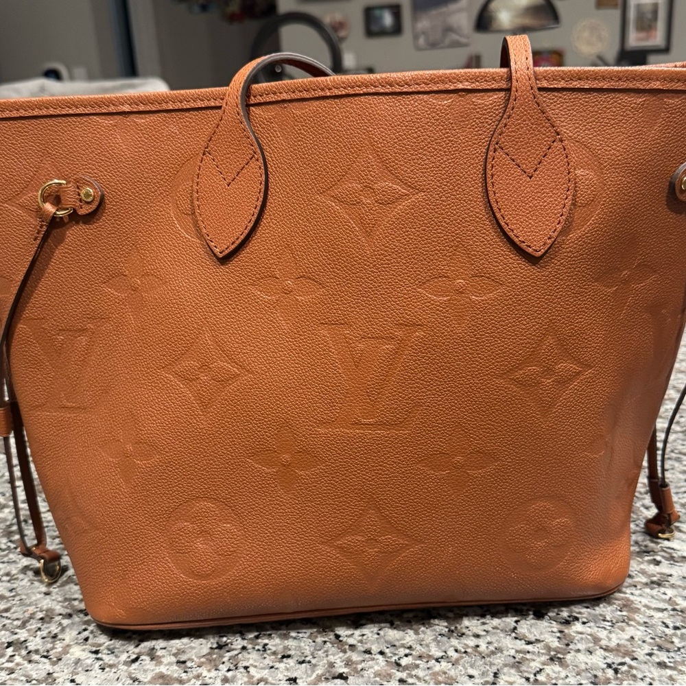Louis Vuitton Neverfull MM with Embossed Monogram in Cognac- limited edition